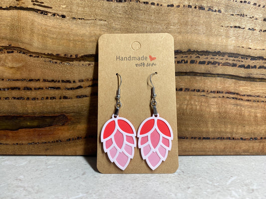 3D Printed Hop Blossom Earrings