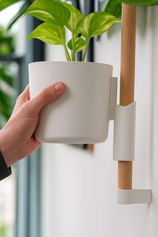 🌿 3D Printed Rail Wall Planter – Modern Vertical Plant System 🌿