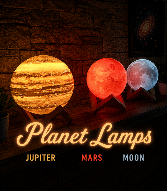 🌍🪐 3D Printed Planet Lamps – Real NASA Data Space Lamps 🚀✨